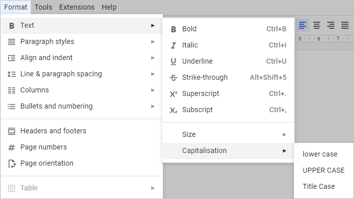 how to make a superscript in google sheets