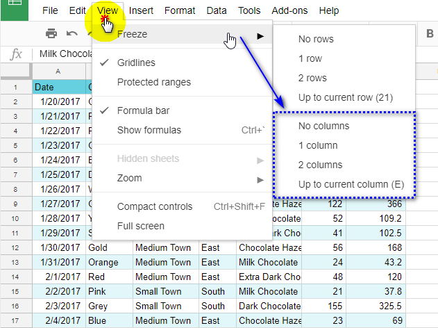 move-merge-hide-and-freeze-columns-in-google-sheets