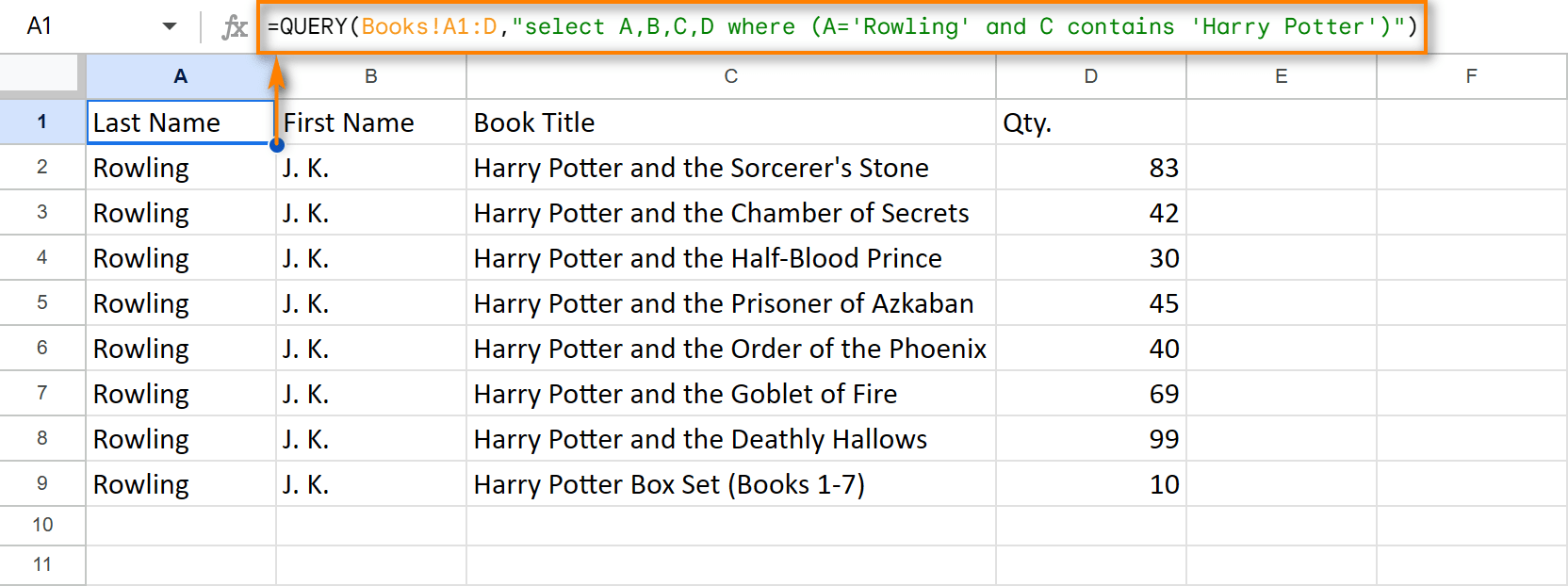 All Harry Potter books you have.