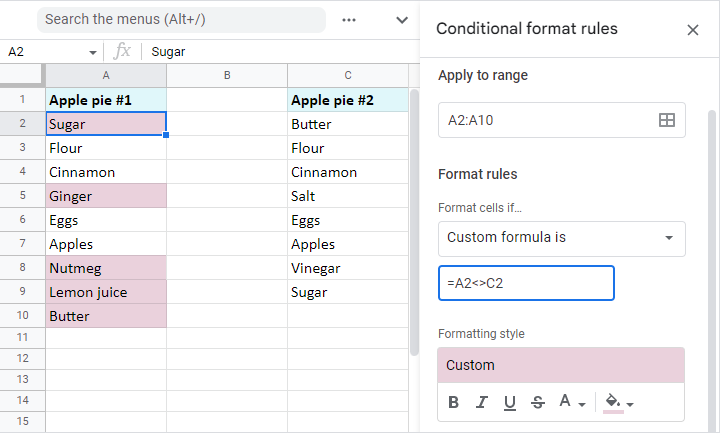 Lists In Google Sheets