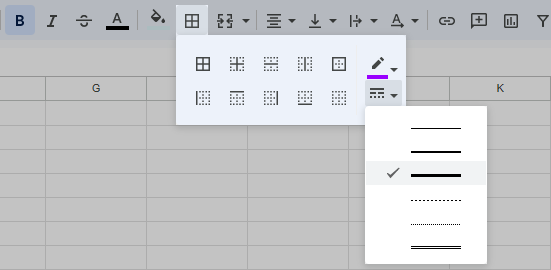Only guide you need to make a table in Google Sheets