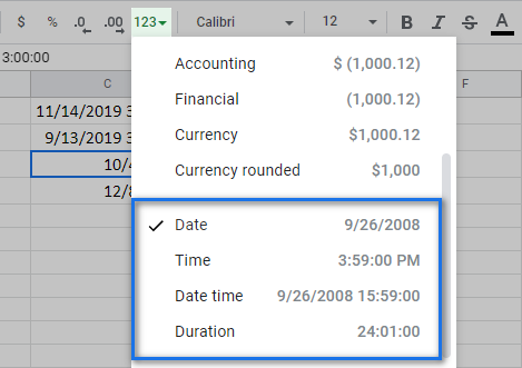 Another way to change date format in Google Sheets.