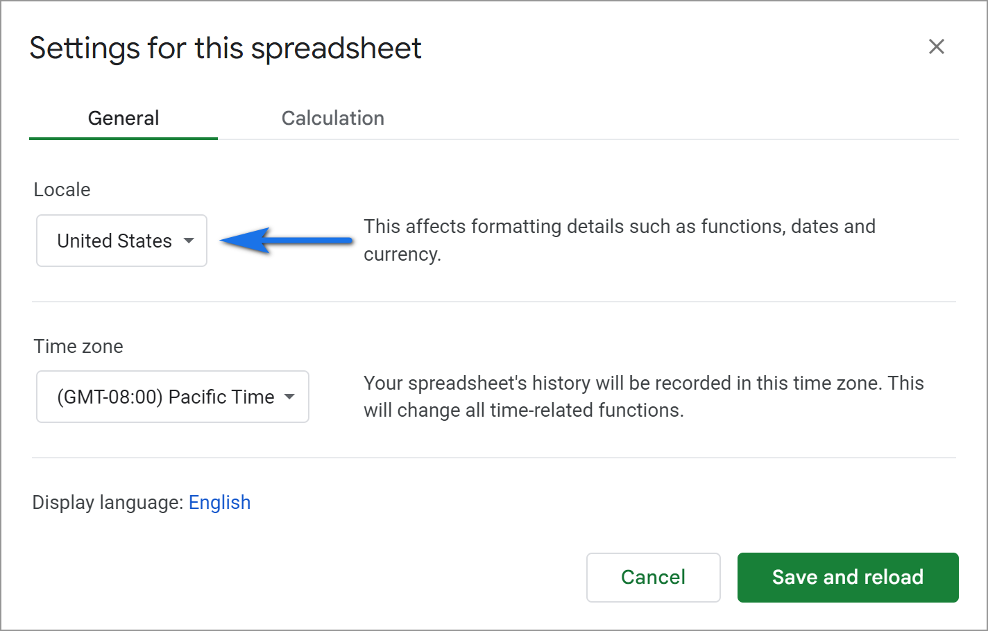 Change your spreadsheet locale to ensure the correct Google Sheets date format.