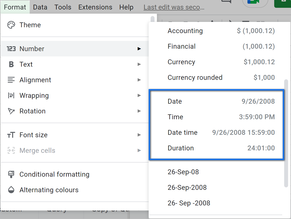 How To Change Date Format In Google Sheets And Convert Date To Number 