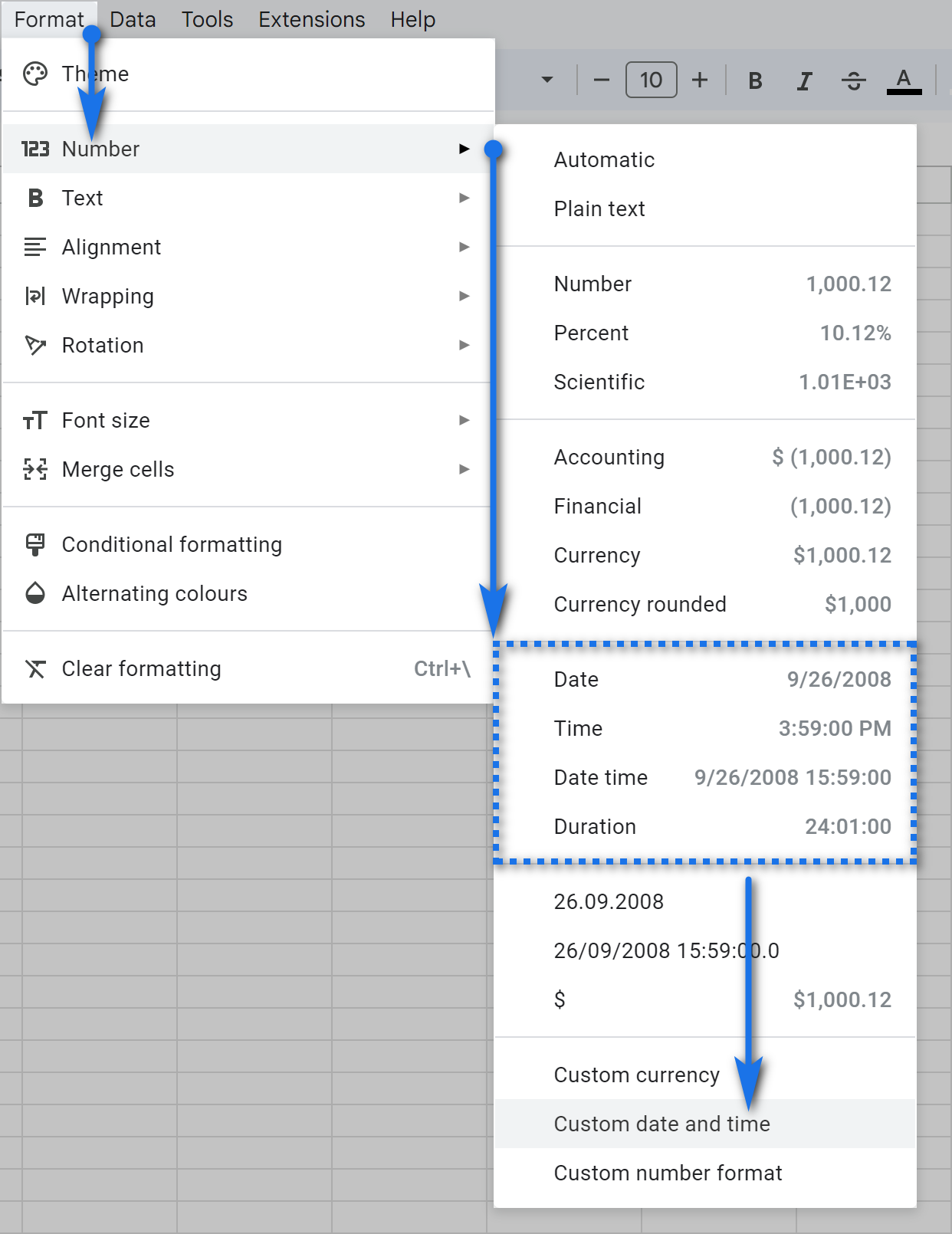 date-and-time-in-google-sheets