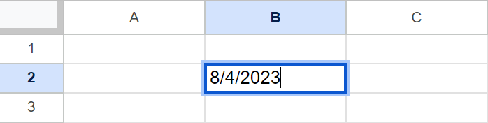 Prompt appears as today's date in Google Sheets.