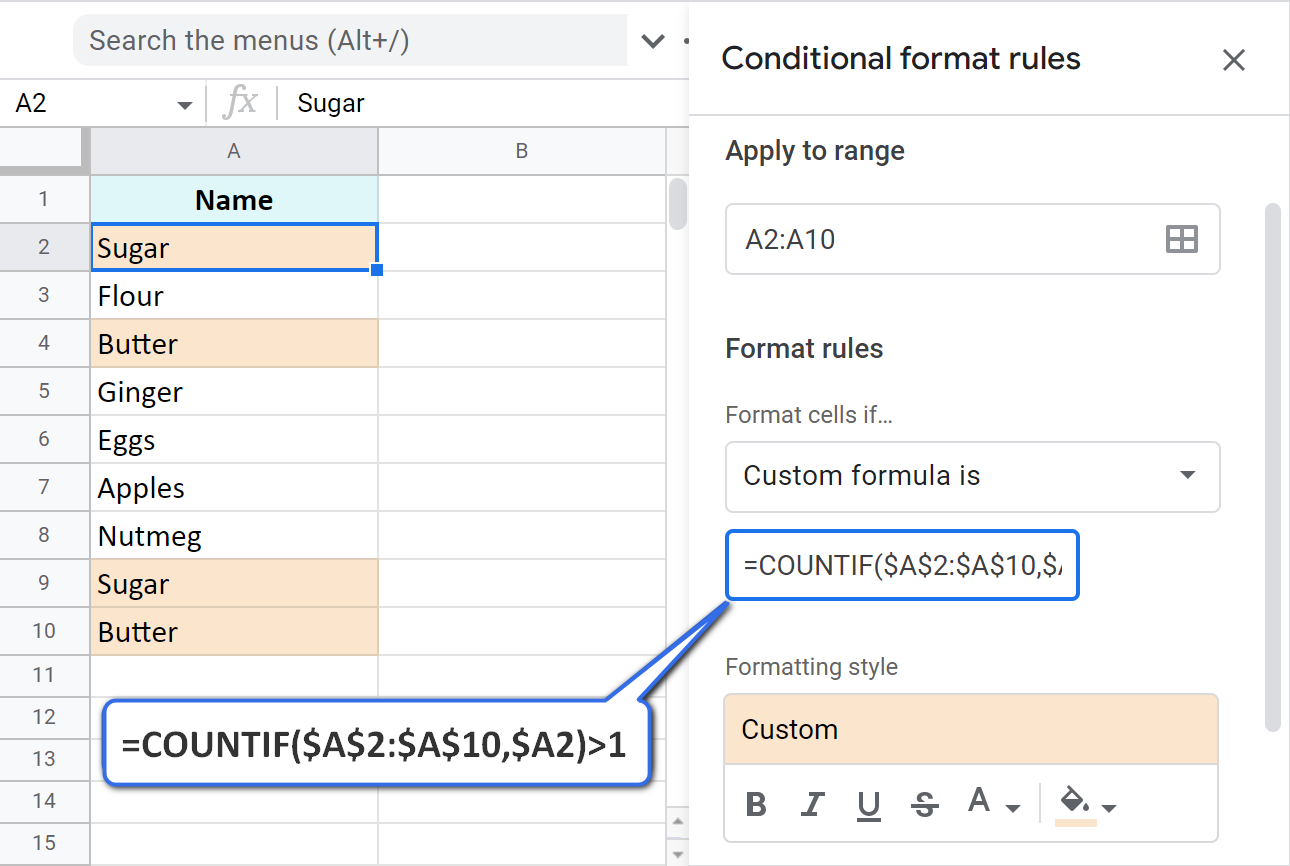 How To Color Duplicates In Google Sheets