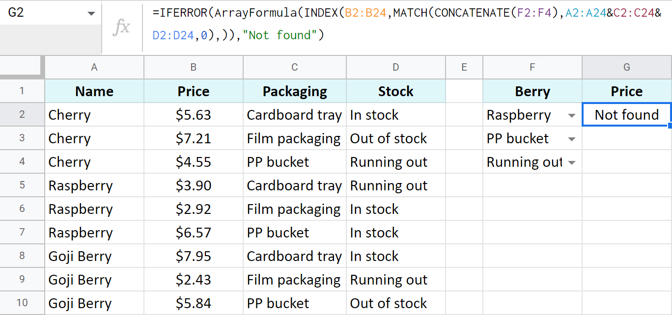 Use IFERROR to overwrite potential errors.