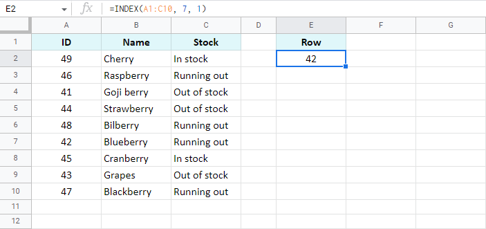 Index Match In Google Sheets Another Way For Vertical Lookup