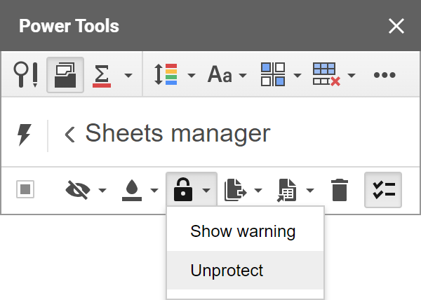 How to unlock multiple Google sheets in a go.