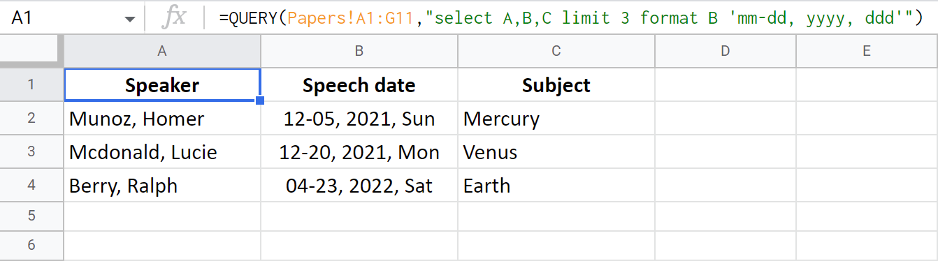 Format values right through QUERY function in Google Sheets.