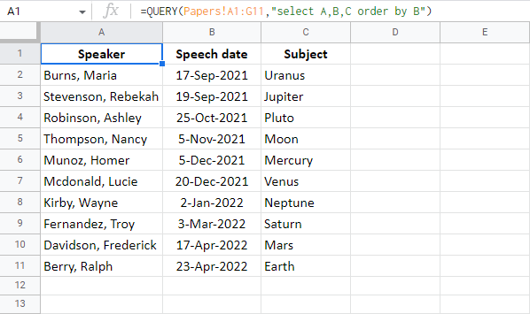 How To Use Google Sheets Query Function Standard Clauses And An