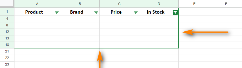 5 simple ways to delete empty rows & cells in Google Sheets