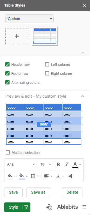 Quick ways to move, hide, style, and change rows in Google Sheets