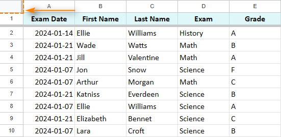 All you need to know to sort any data in Google Sheets
