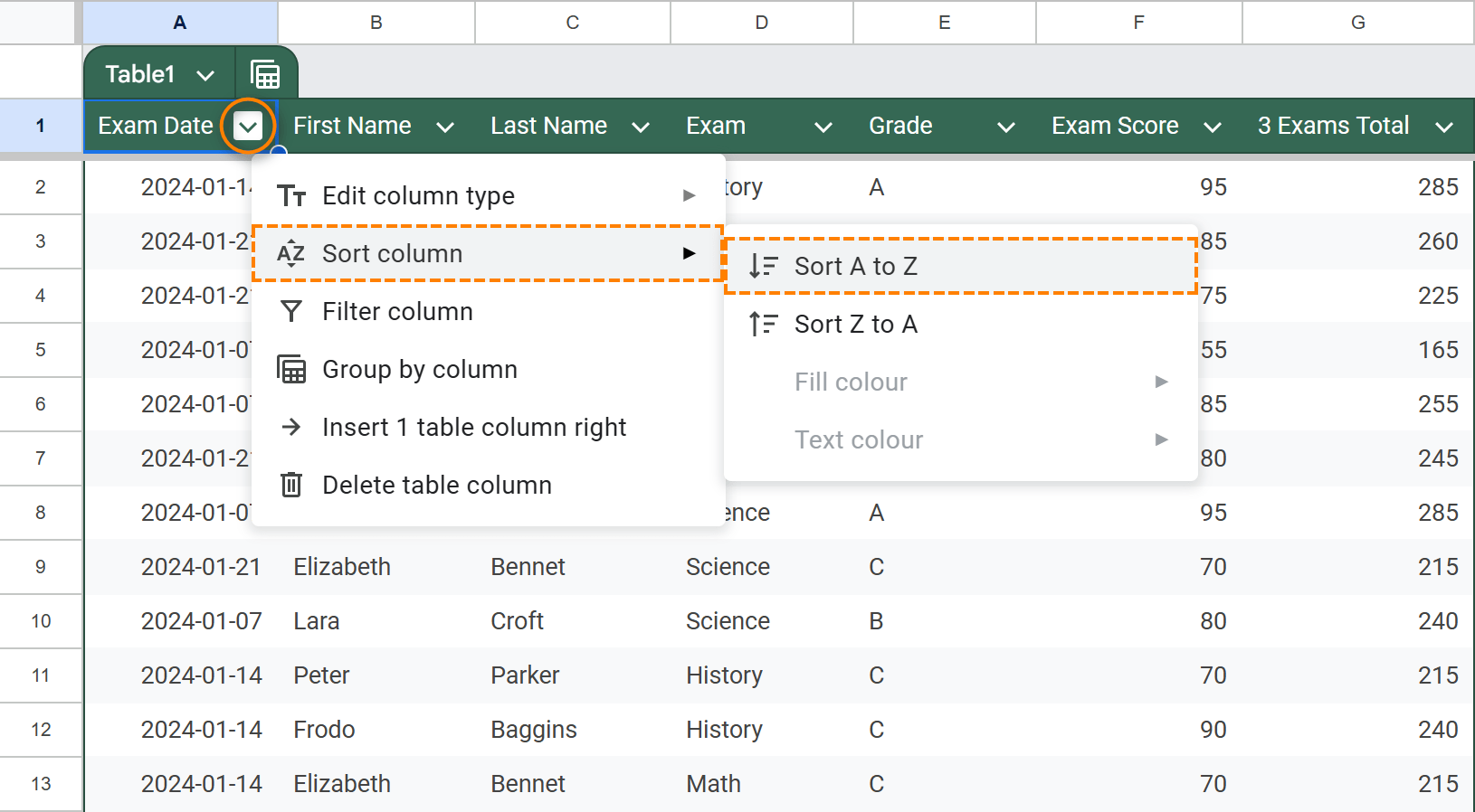 New way to sort in Google Sheets.