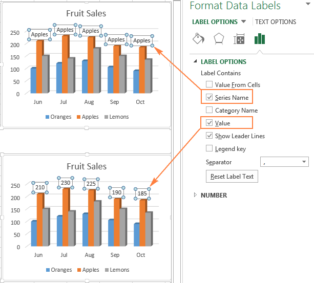 edit the legend series in a chart in excel for mac