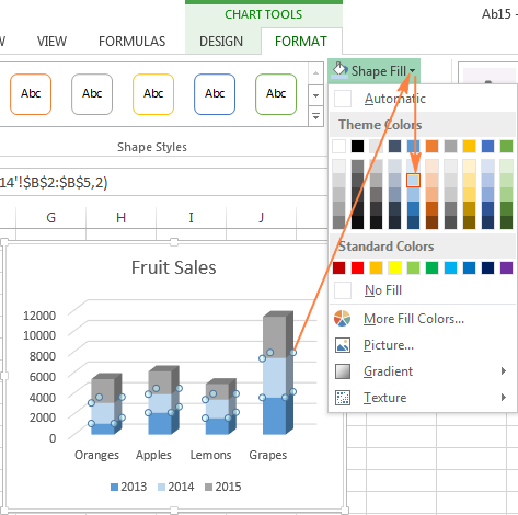 How to draw a graph in excel