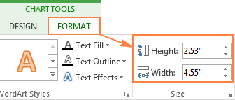 Before you create a chart in excel, how would you have the chart appear?