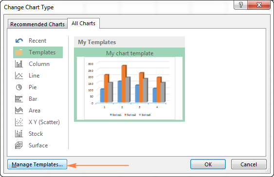 Before you create a chart in excel, how would you have the chart appear?