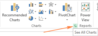 Before you create a chart in excel, how would you have the chart appear?