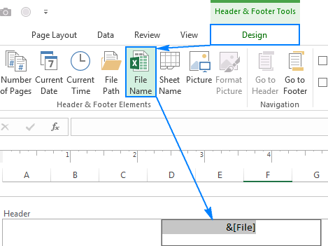 Excel header and footer: how to add, change and remove
