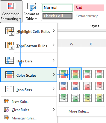 excel heat map template