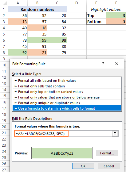 How To Use Excel To Highlight The Highest Value In A Range Of Cells 