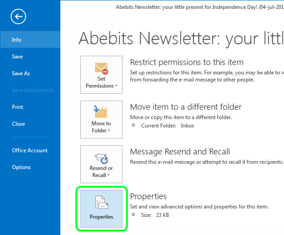 How to Print Email from Outlook or Outlook.com