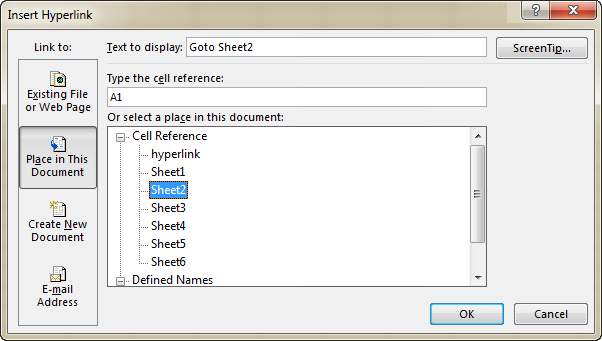 relative hyperlinks in excel 2016