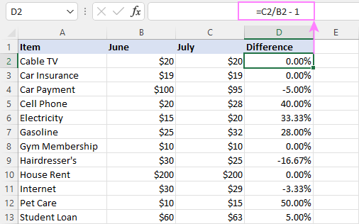 Excel Highlight Differences Between Two Columns Conditional Formatting Printable Templates 4035