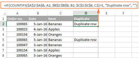 excel find duplicates two columns