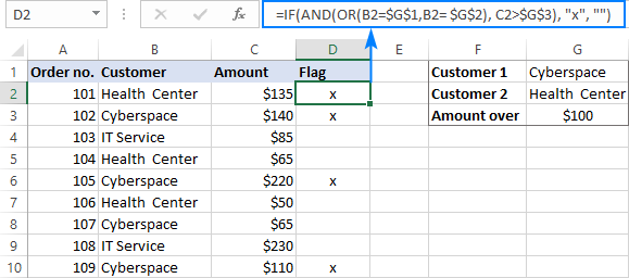 Use If And Or Function Together In Excel - Printable Timeline Templates