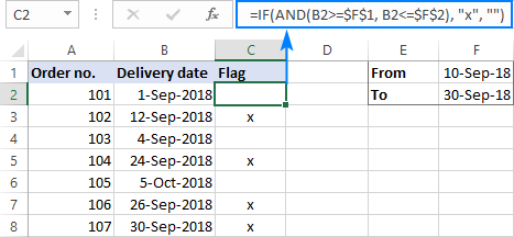 excel if then formula with two conditions