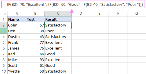 How To Write Multiple Logical Formula In Excel