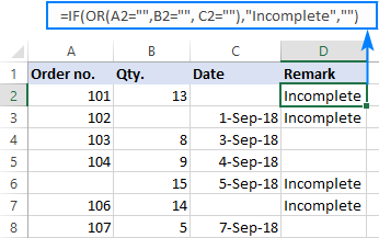 Excel If Or Statement With Formula Examples