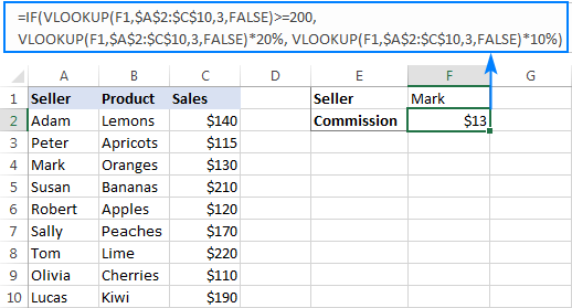 If Vlookup In Excel Vlookup Formula With If Condition