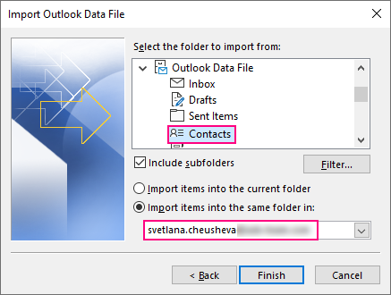 import contacts to outlook 0213