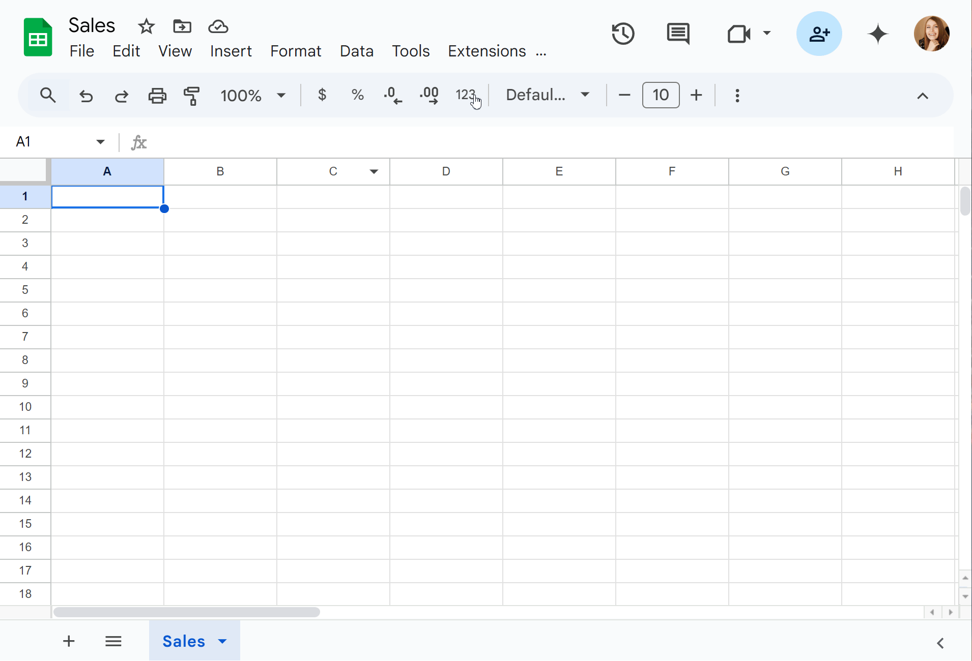 Select the sheets you want to combine directly from your Google Drive