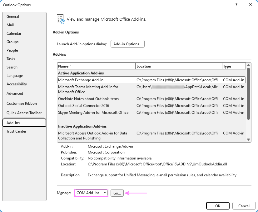 Disable third-party add-ins in Outlook.