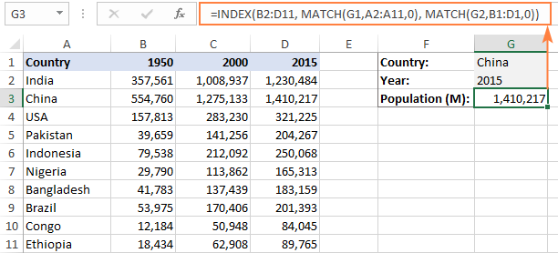 How do I apply INDEX MATCH or another lookup formula to find an