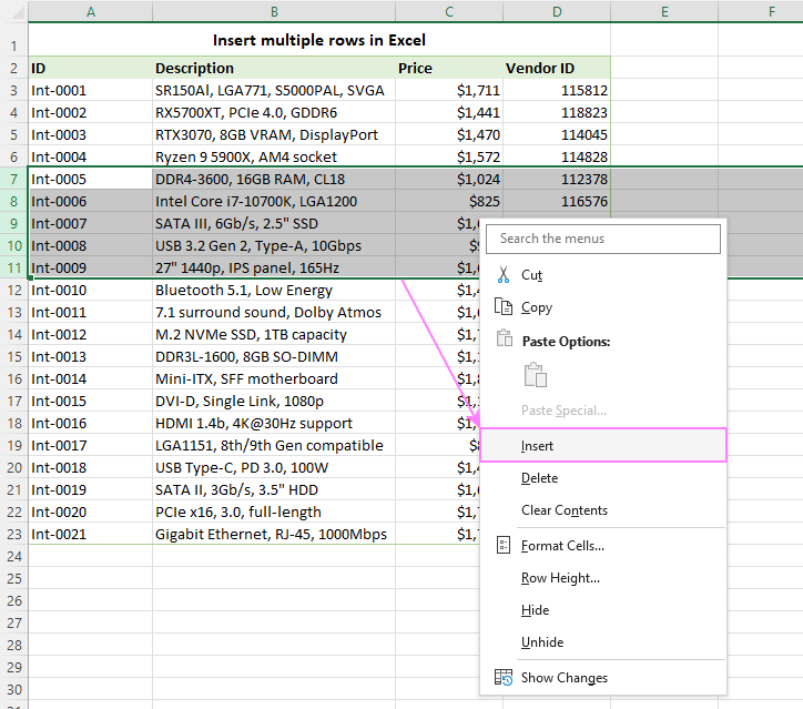 excel add another row in a cell