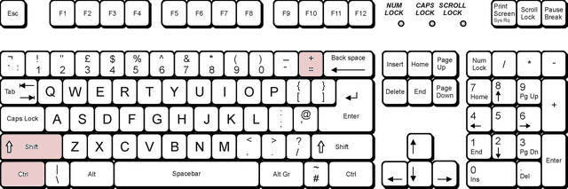 Insert row shortcut in Excel.