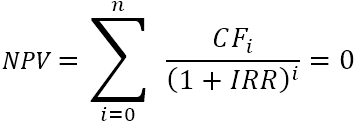 irr formula