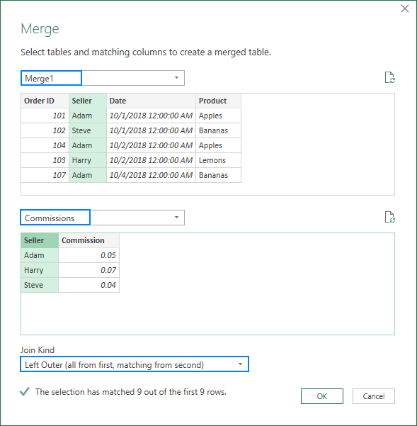 merge two tables into separate table automatically excel for mac