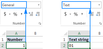 change to 0 excel