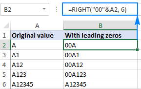 leading zeroes excel for mac