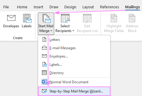 excel mail merge outlook 365