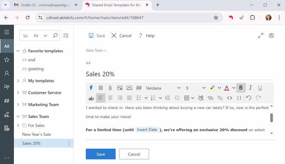 The editor launches