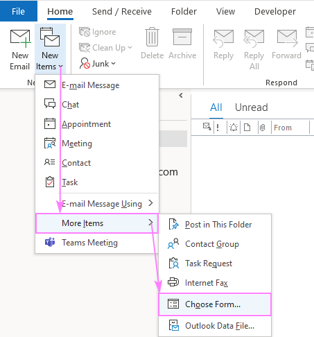 Create Outlook meeting template - 4 quick ways